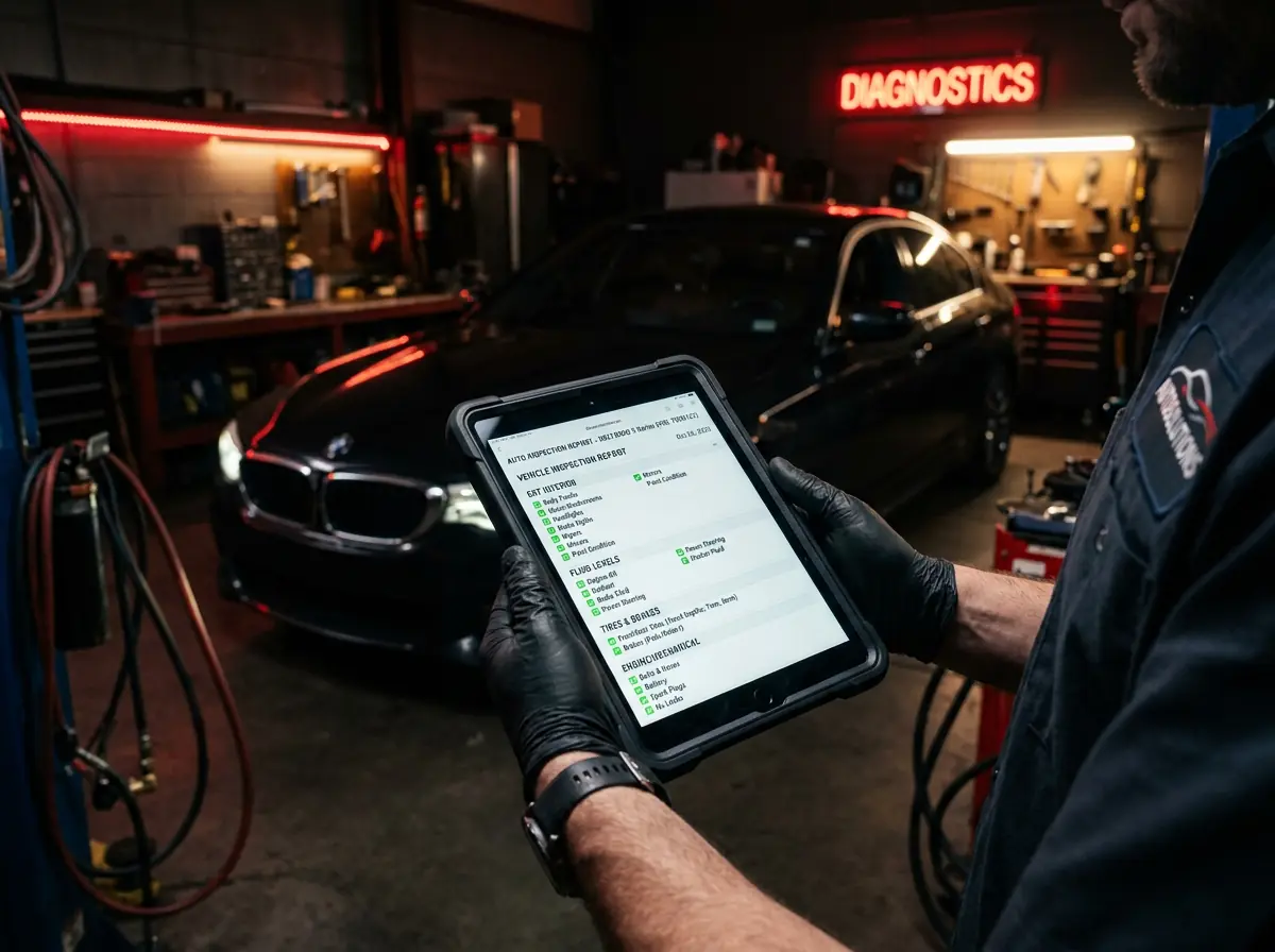 Expertise voiture - diagnostic tablette